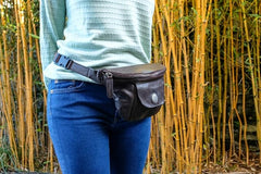 Genuine Italian Leather Fanny Pack Waist Bag - Handmade in Ireland