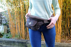 Genuine Italian Leather Fanny Pack Waist Bag - Handmade in Ireland