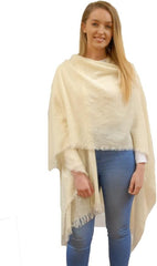 Irish Warm & Soft Lambswool Pashmina Shawl & Wrap for Women