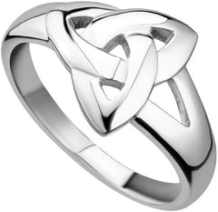 Sterling Silver Trinity Celtic Knot Ring for Women - Made in Ireland