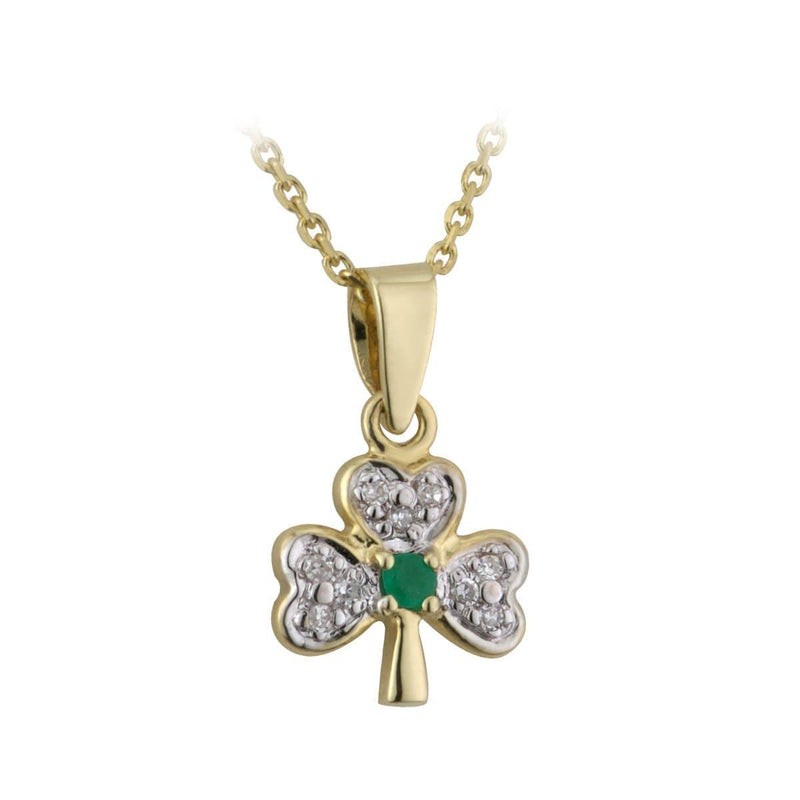 Emerald shamrock deals necklace